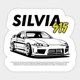 Silvia S15 (white print) Sticker